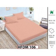 Husa de Pat din Finet + 2 Fete de Perne - Saltea 160x200 - Pat 2 Persoane - HFDM106