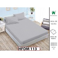 Husa de Pat din Finet + 2 Fete de Perne - Saltea 160x200 - Pat 2 Persoane - HFDM113
