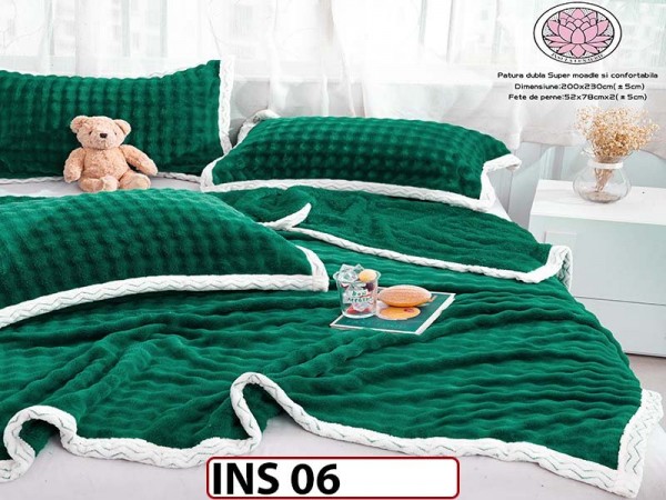 Patura Cocolino Super Moale pentru pat dublu INS06