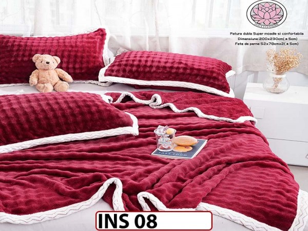 Patura Cocolino Super Moale pentru pat dublu INS08