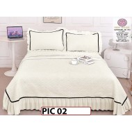 Cuvertura cu 3 piese din Catifea - PIC 02