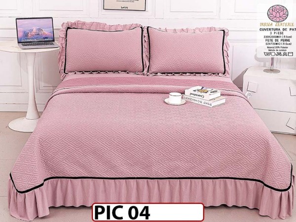 Cuvertura cu 3 piese din Catifea - PIC 04 Cuvertura cu 3 piese din Catifea - PIC 04