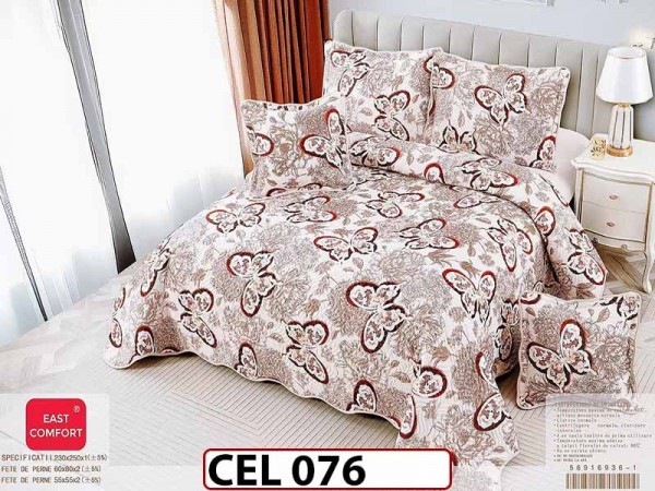 Cuvertura cu 5 piese din BUMBAC 100% - CEL076 Cuvertura cu 5 piese din BUMBAC 100% - CEL076