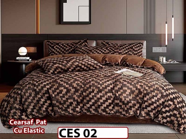 Lenjerie pentru pat dublu pufoasa din Blanita artificiala Tip Iepure din 6 piese - CES 02 Lenjerie pentru pat dublu pufoasa din Blanita artificiala Tip Iepure din 6 piese - CES 02