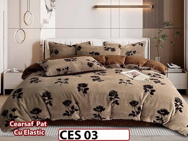 Lenjerie pentru pat dublu pufoasa din Blanita artificiala Tip Iepure din 6 piese - CES 03 Lenjerie pentru pat dublu pufoasa din Blanita artificiala Tip Iepure din 6 piese - CES 03