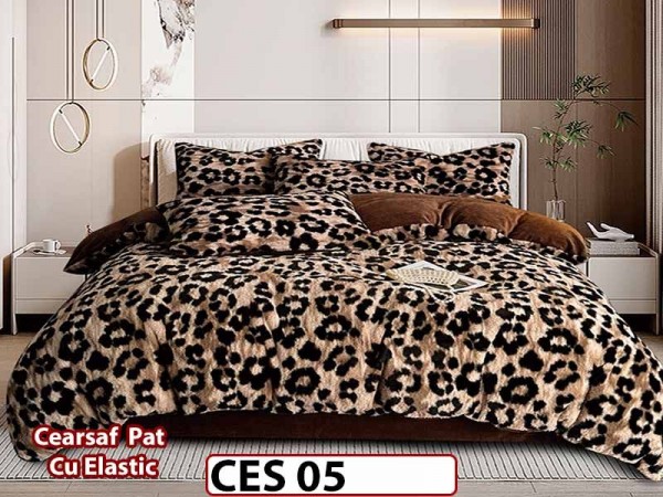 Lenjerie pentru pat dublu pufoasa din Blanita artificiala Tip Iepure din 6 piese - CES 05 Lenjerie pentru pat dublu pufoasa din Blanita artificiala Tip Iepure din 6 piese - CES 05