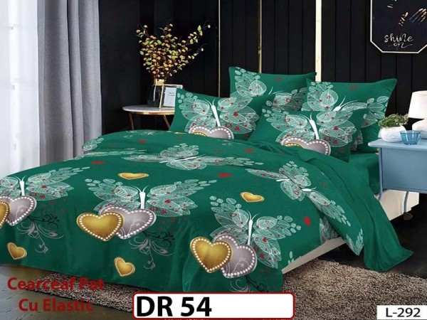 Lenjerie din Finet 4 piese cu elastic - DR54 Lenjerie din Finet 4 piese cu elastic - DR54