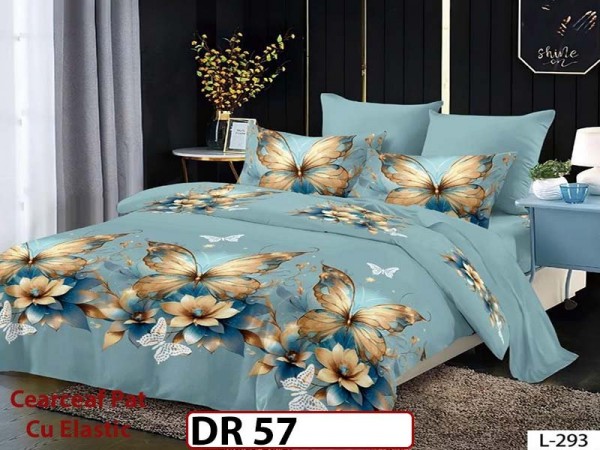 Lenjerie din Finet 4 piese cu elastic - DR57 Lenjerie din Finet 4 piese cu elastic - DR57