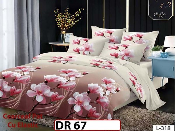 Lenjerie din Finet 4 piese cu elastic - DR67 Lenjerie din Finet 4 piese cu elastic - DR67