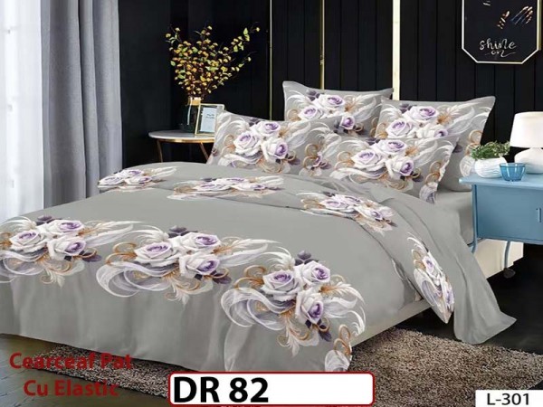 Lenjerie din Finet 4 piese cu elastic - DR82 Lenjerie din Finet 4 piese cu elastic - DR82