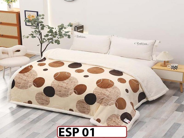 Patura Pufoasa Cocolino cu Blanita pentru pat dublu ESP 01 Patura Pufoasa Cocolino cu Blanita pentru pat dublu ESP 01
