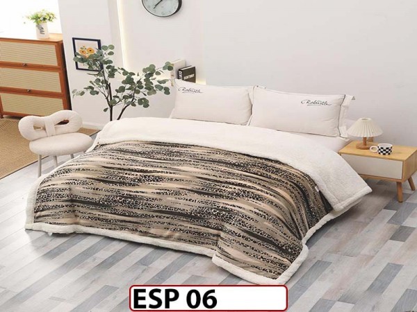 Patura Pufoasa Cocolino cu Blanita pentru pat dublu ESP 06 Patura Pufoasa Cocolino cu Blanita pentru pat dublu ESP 06