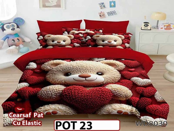 Lenjerie din Finet 5D cu Elastic 4 Piese - POT23