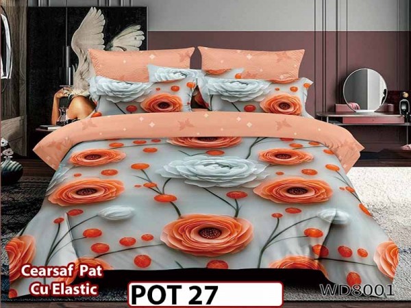 Lenjerie din Finet 5D cu Elastic 4 Piese - POT27