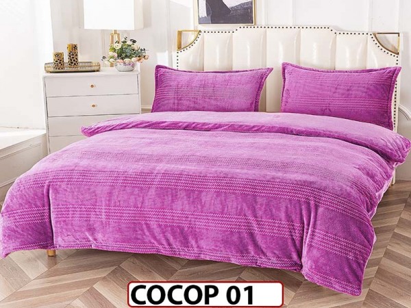 Lenjerie De Pat Cocolino de 2 Persoane cu 4 piese - COCOP 01 Lenjerie De Pat Cocolino de 2 Persoane cu 4 piese - COCOP 01