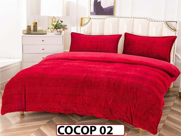 Lenjerie De Pat Cocolino de 2 Persoane cu 4 piese - COCOP 02 Lenjerie De Pat Cocolino de 2 Persoane cu 4 piese - COCOP 02
