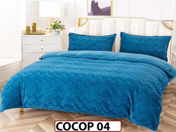 Lenjerie De Pat Cocolino de 2 Persoane cu 4 piese - COCOP 04 Lenjerie De Pat Cocolino de 2 Persoane cu 4 piese - COCOP 04