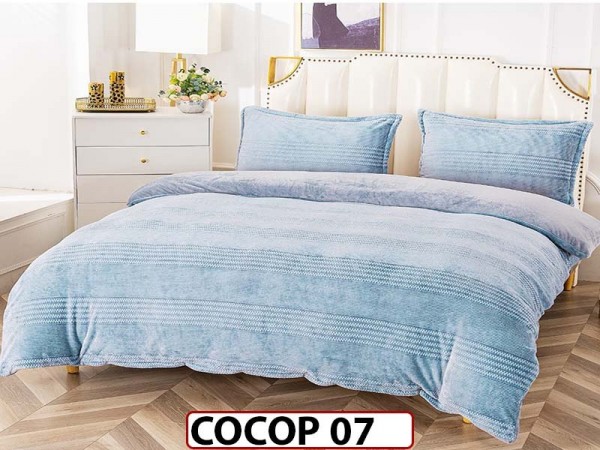 Lenjerie De Pat Cocolino de 2 Persoane cu 4 piese - COCOP 07 Lenjerie De Pat Cocolino de 2 Persoane cu 4 piese - COCOP 07