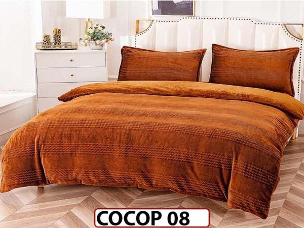 Lenjerie De Pat Cocolino de 2 Persoane cu 4 piese - COCOP 08 Lenjerie De Pat Cocolino de 2 Persoane cu 4 piese - COCOP 08