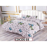 Lenjerie De Pat Cocolino de 2 Persoane cu 4 piese - COCOS 03