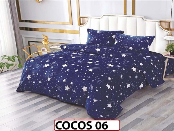 Lenjerie De Pat Cocolino de 2 Persoane cu 4 piese - COCOS 06