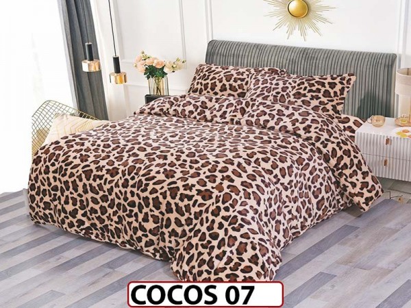 Lenjerie De Pat Cocolino de 2 Persoane cu 4 piese - COCOS 07