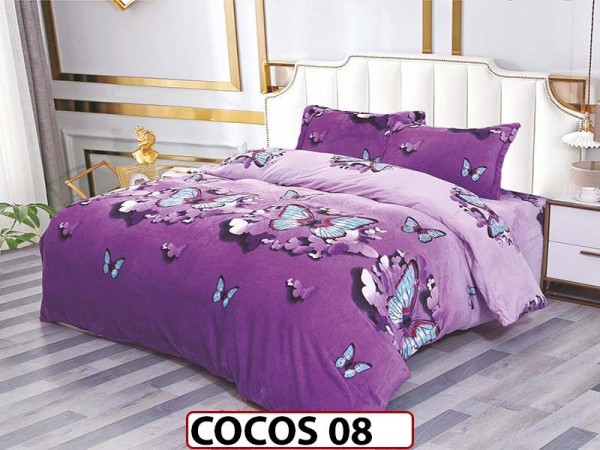 Lenjerie De Pat Cocolino de 2 Persoane cu 4 piese - COCOS 08