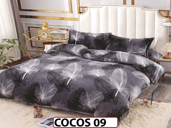 Lenjerie De Pat Cocolino de 2 Persoane cu 4 piese - COCOS 09