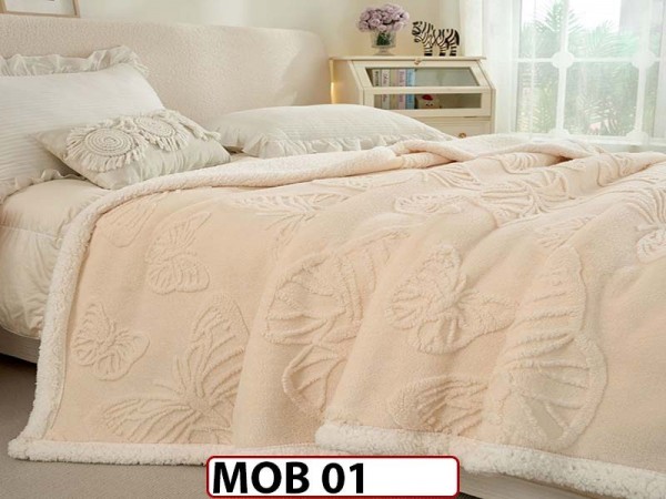 Patura Pufoasa Cocolino cu Blanita pentru pat dublu MOB 01 Patura Pufoasa Cocolino cu Blanita pentru pat dublu MOB 01