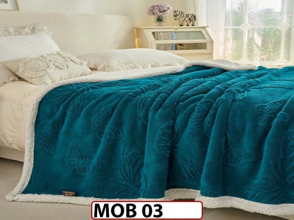 Patura Pufoasa Cocolino cu Blanita pentru pat dublu MOB 03 Patura Pufoasa Cocolino cu Blanita pentru pat dublu MOB 03