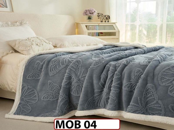 Patura Pufoasa Cocolino cu Blanita pentru pat dublu MOB 04 Patura Pufoasa Cocolino cu Blanita pentru pat dublu MOB 04
