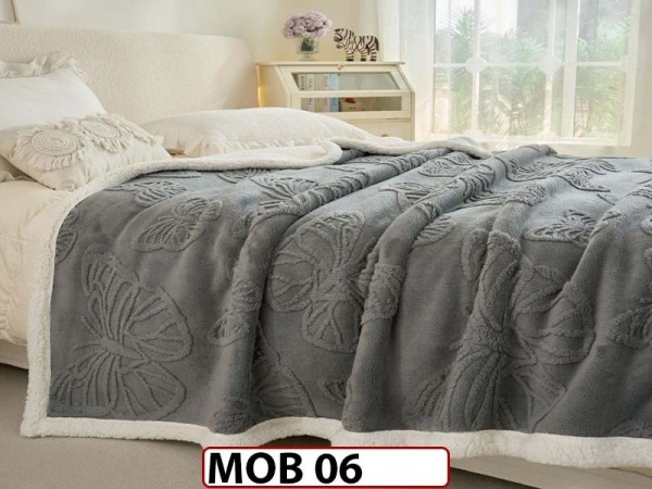 Patura Pufoasa Cocolino cu Blanita pentru pat dublu MOB 06 Patura Pufoasa Cocolino cu Blanita pentru pat dublu MOB 06