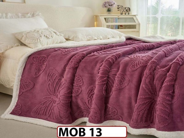 Patura Pufoasa Cocolino cu Blanita pentru pat dublu MOB 13 Patura Pufoasa Cocolino cu Blanita pentru pat dublu MOB 13