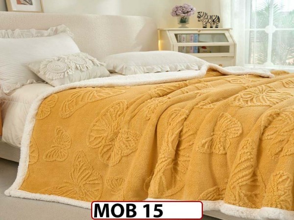Patura Pufoasa Cocolino cu Blanita pentru pat dublu MOB 15 Patura Pufoasa Cocolino cu Blanita pentru pat dublu MOB 15