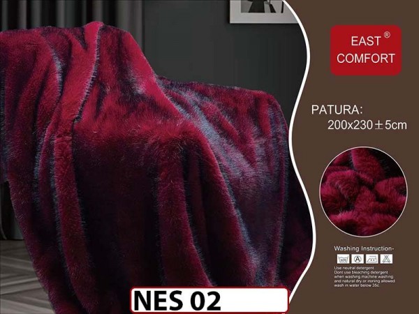 Patura Pufoasa din Blanita Artificiala de Nurca- NES 02 Patura Pufoasa din Blanita Artificiala de Nurca- NES 02