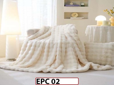 Patura Pufoasa din Blanita Artificiala Tip Iepure cu Fermoar- EPC02