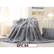 Patura Pufoasa din Blanita Artificiala Tip Iepure cu Fermoar- EPC04