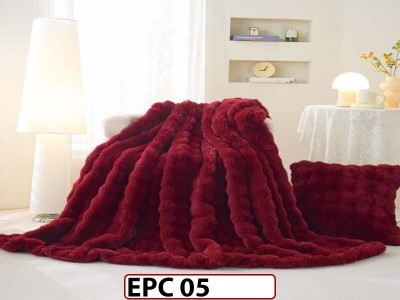 Patura Pufoasa din Blanita Artificiala Tip Iepure cu Fermoar- EPC05