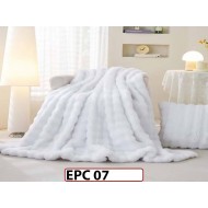 Patura Pufoasa din Blanita Artificiala Tip Iepure cu Fermoar- EPC07
