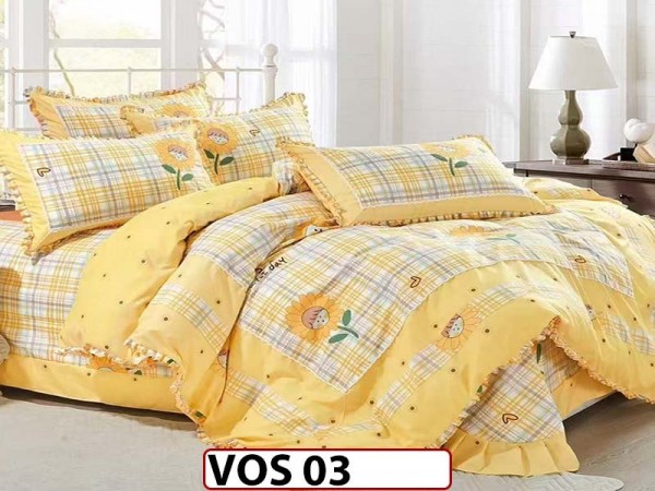 Lenjerie DELUXE din Bumbac Finetat cu volanase - VOS 03