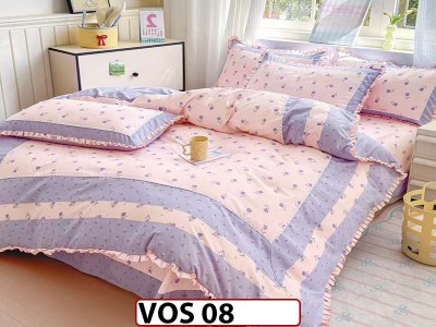 Lenjerie DELUXE din Bumbac Finetat cu volanase - VOS 08 Lenjerie DELUXE din Bumbac Finetat cu volanase - VOS 08