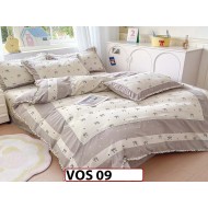 Lenjerie DELUXE din Bumbac Finetat cu volanase - VOS 09