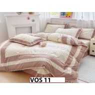 Lenjerie DELUXE din Bumbac Finetat cu volanase - VOS 11