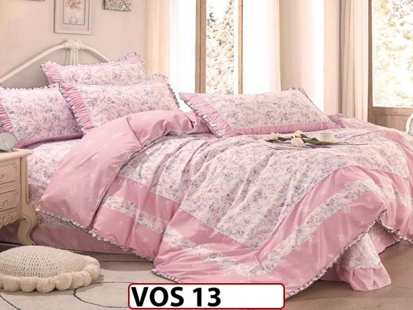 Lenjerie DELUXE din Bumbac Finetat cu volanase - VOS 13 Lenjerie DELUXE din Bumbac Finetat cu volanase - VOS 13