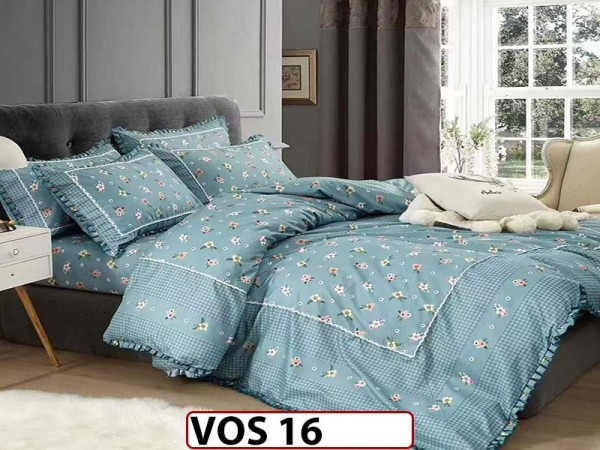 Lenjerie DELUXE din Bumbac Finetat cu volanase - VOS 16 Lenjerie DELUXE din Bumbac Finetat cu volanase - VOS 16