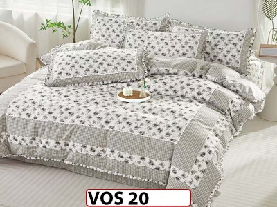 Lenjerie DELUXE din Bumbac Finetat cu volanase - VOS 20 Lenjerie DELUXE din Bumbac Finetat cu volanase - VOS 20