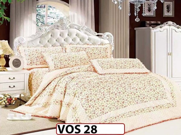 Lenjerie DELUXE din Bumbac Finetat cu volanase - VOS 28 Lenjerie DELUXE din Bumbac Finetat cu volanase - VOS 28
