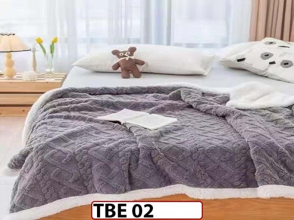 Patura Pufoasa Cocolino cu Blanita pentru pat dublu TBE 02