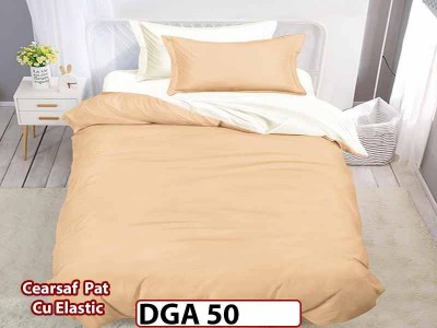 Lenjerie din finet 4 piese 1 Persoana Cearceaf cu Elastec - DGA 50