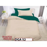 Lenjerie din finet 4 piese 1 Persoana Cearceaf cu Elastec - DGA 52